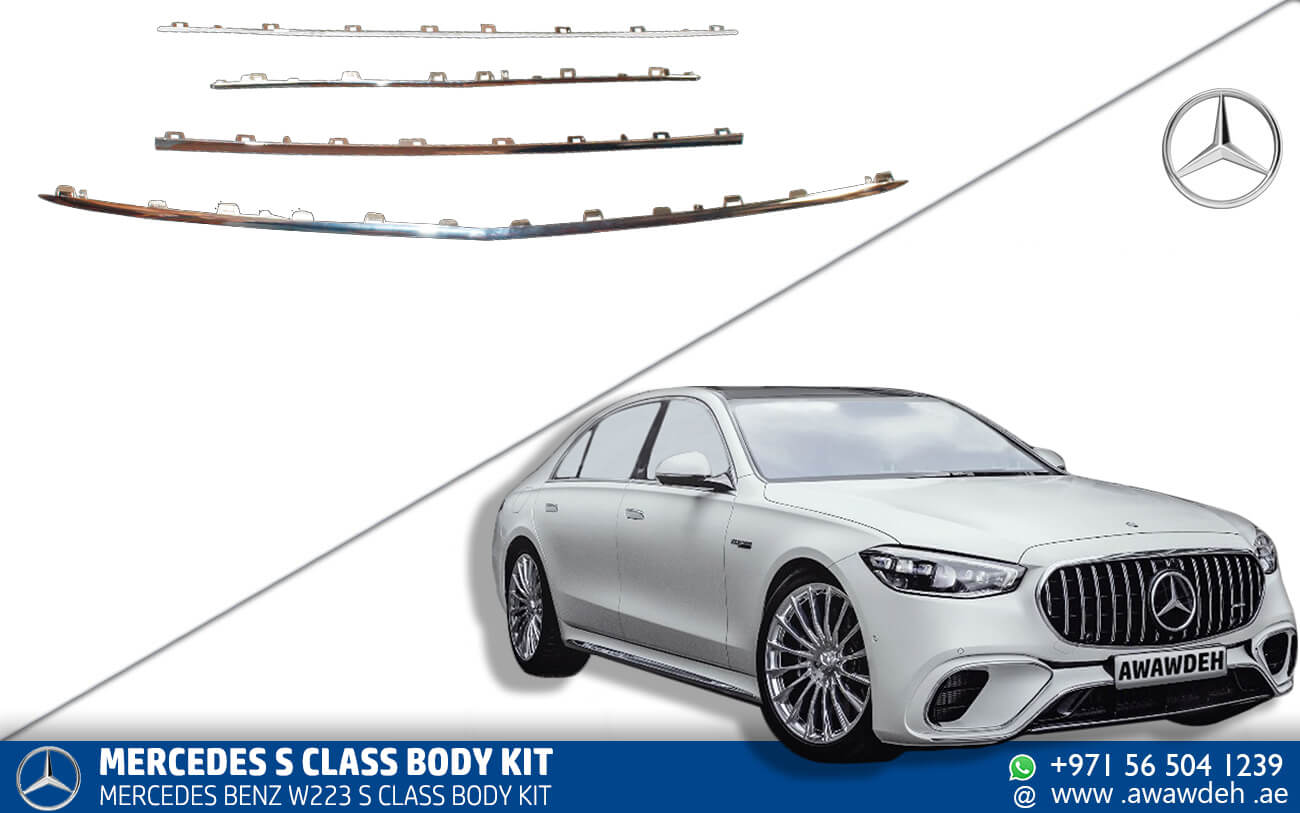 Mercedes FRONT BUMPER CHROME MOULDING AMG S63